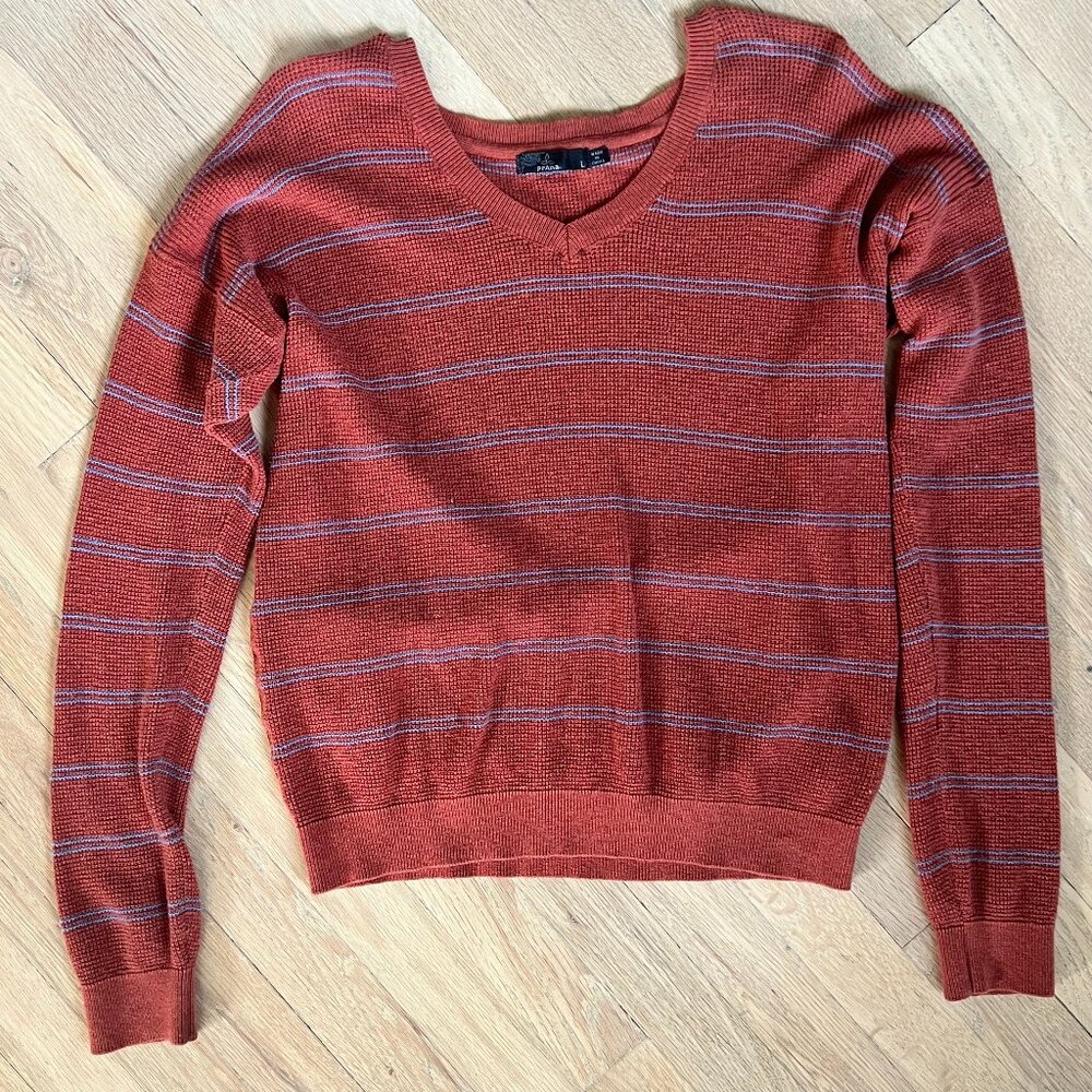 NWOT PRANA Womens V-Neck Sweater Cardigan Sz L